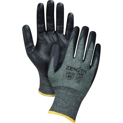 Gants l&eacute;gers et haute dext&eacute;rit&eacute; r&eacute;sistants &agrave; la coupe, Taille Moyen, Calibre 18, Rev&ecirc;tement Mousse de nitrile, Enveloppe en Nylon/PEHP/Spandex, ASTM ANSI niveau A5 Distribution Jean Lapalme