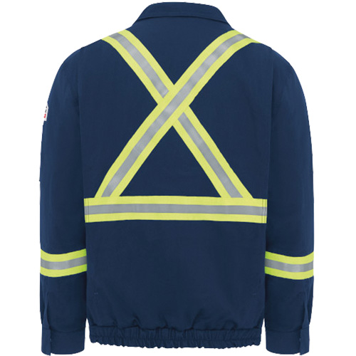 Blouson aviateur doubl&eacute; pour hommes avec garniture r&eacute;fl&eacute;chissante, Petit, Bleu marin, 29 cal/cm² Distribution Jean Lapalme