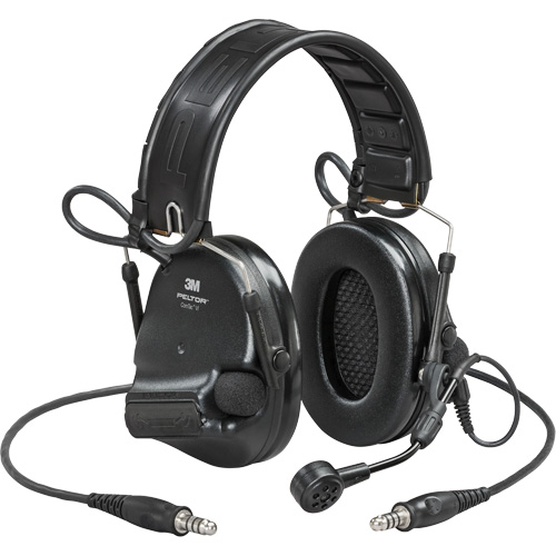Casque VI NIB avec deux fils de sortie et rail arc Peltor ComTac, Style Bandeau, 23 dB Distribution Jean Lapalme