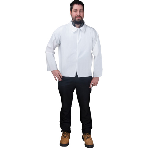 Chemise jetable, Microporeux, Petit, Blanc Distribution Jean Lapalme