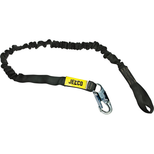 Arc Flash Shock Absorbing Lanyard, 6', Locking Snap Hook Center, Choke-Off Loop Leg Ends, Nylon Distribution Jean Lapalme