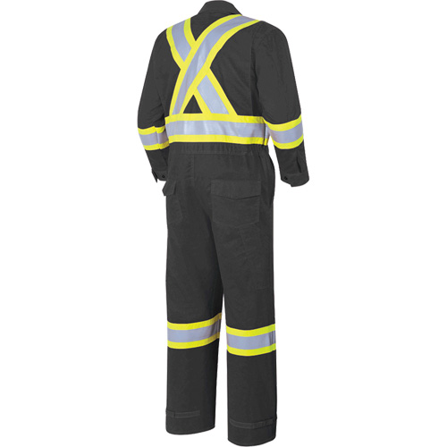 7702BK Combinaison ignifuge et r&eacute;sistant &agrave; l'arc &eacute;lectrique 88/12 FR-Tech, Taille 36, Noir, 9,7 cal/cm² Distribution Jean Lapalme