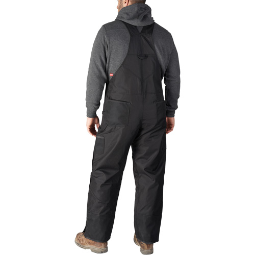 Salopette GridIron de longueur standard avec fermeture &agrave; glissi&egrave;re jusqu'&agrave; la cuisse, Hommes, Grand, Noir Distribution Jean Lapalme