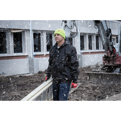 High-Visbility Cuffed Beanie, One Size, Green Distribution Jean Lapalme