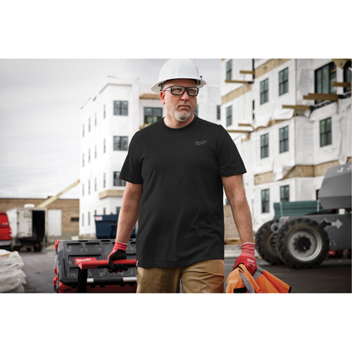 T-shirt de travail hybride, Hommes, Petit, Noir Distribution Jean Lapalme