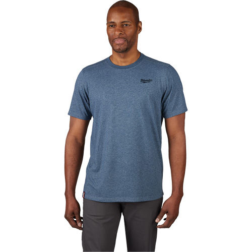 T-shirt de travail hybride, Hommes, Petit, Bleu Distribution Jean Lapalme