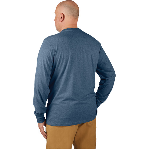 Hybrid Work Tee Shirt, Men's, Small, Blue Distribution Jean Lapalme