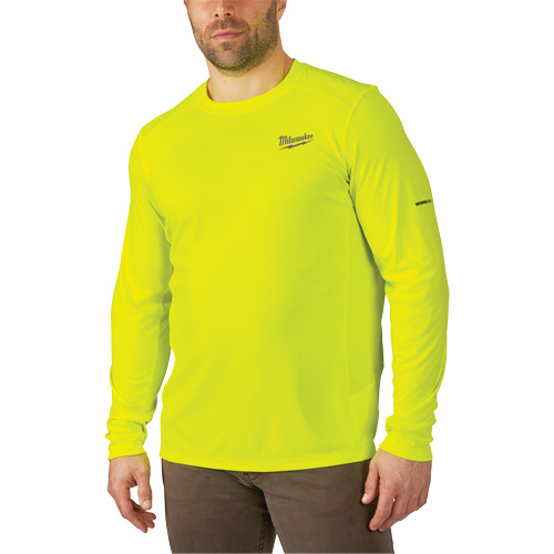 Workskin Lightweight High Visibility Shirt, Men's, Small, Yellow Distribution Jean Lapalme