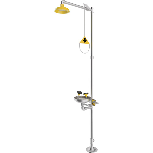 Combination Emergency Shower & Eyewash Station, Pedestal Distribution Jean Lapalme