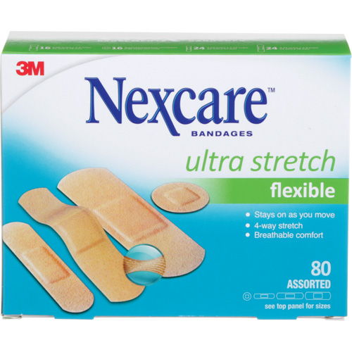 Nexcare Ultra Stretch Bandages, Assorted, Plastic, Non-Sterile Distribution Jean Lapalme