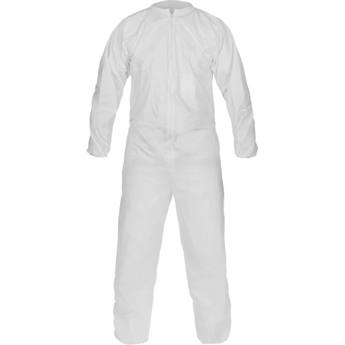 CleanMax&reg; Clean Manufactured Non-Sterile Coverall, Medium, White, Microporous Distribution Jean Lapalme