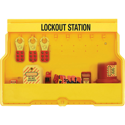 Station de cadenassage dappareils &eacute;lectriques de qualit&eacute; sup&eacute;rieure, Cadenas Aucune, Capacit&eacute; de 16, Cadenas Non compris Distribution Jean Lapalme