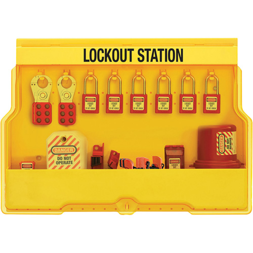Premier Electrical Lockout Station, Thermoplastic Padlocks, 16 Padlock Capacity, Padlocks Included Distribution Jean Lapalme