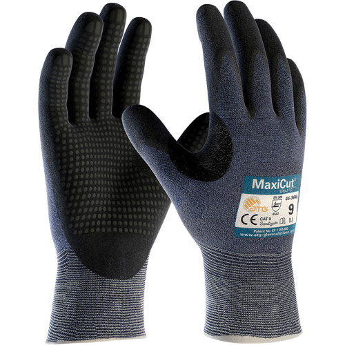 Gants ATG MaxiCut Ultra DT, Grand, Calibre 15, Rev&ecirc;tement Nitrile, ASTM ANSI niveau A3/EN 388 niveau 5/EN 388 niveau C Distribution Jean Lapalme