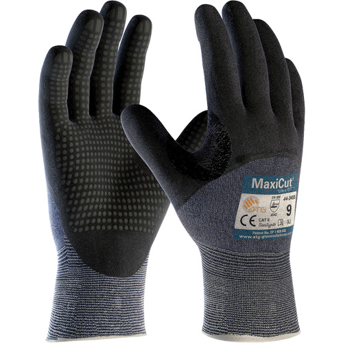ATG MaxiCut&reg; Ultra DT, Size Large, 15 Gauge, Nitrile Coated, Engineered Yarn Shell, ASTM ANSI Level A3/EN 388 Level 5/EN 388 Level C Distribution Jean Lapalme