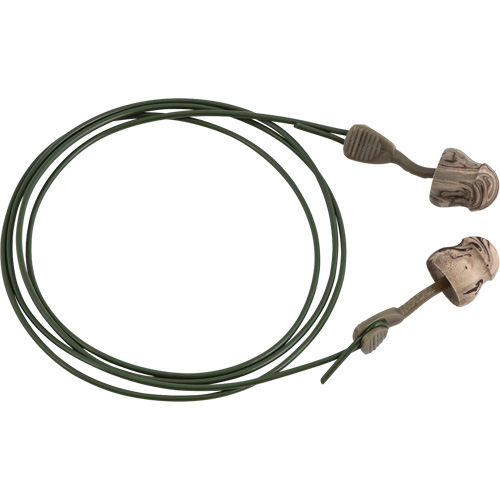 Glide&reg; Camo Foam No-Roll Twist-In Earplugs, Bulk - Box, Corded Distribution Jean Lapalme