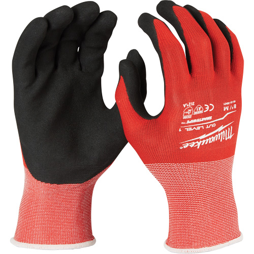 Gants r&eacute;sistant aux coupures, Taille Grand, Rev&ecirc;tement Nitrile, Enveloppe en Nylon/Lycra, ANSI/ISEA 105 niveau 1/EN 388 niveau 1 Distribution Jean Lapalme