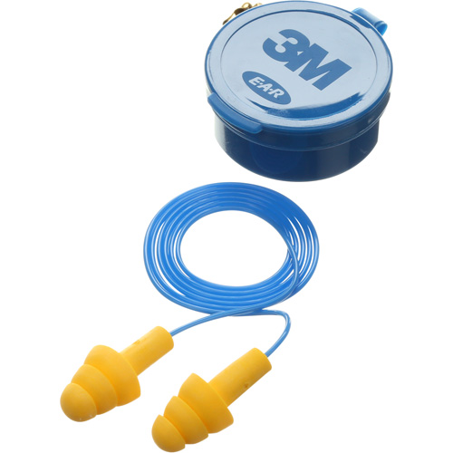 E-A-R Ultrafit Premolded Earplugs, Corded, Pair - Plastic Case, 25 dB NRR, One-Size Distribution Jean Lapalme