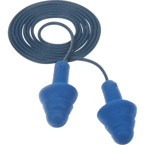 E-A-R Ultrafit Premolded Earplugs, Corded, One-Size, Bulk - Polybag, NRR 25 dB NRR dB Distribution Jean Lapalme