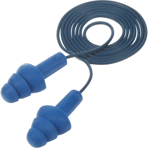 E-A-R Ultrafit Premolded Earplugs, Corded, One-Size, Bulk - Polybag, NRR 25 dB NRR dB Distribution Jean Lapalme