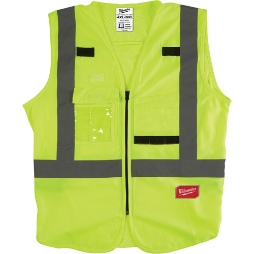 Veste de s&eacute;curit&eacute;, Jaune lime haute visibilit&eacute;, Moyen/Petit Distribution Jean Lapalme