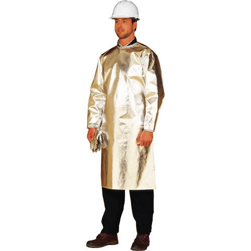 Long tablier/sarrau de protection thermique ALM 300, 48" lo, Fibre de verre aluminis&eacute;e Distribution Jean Lapalme