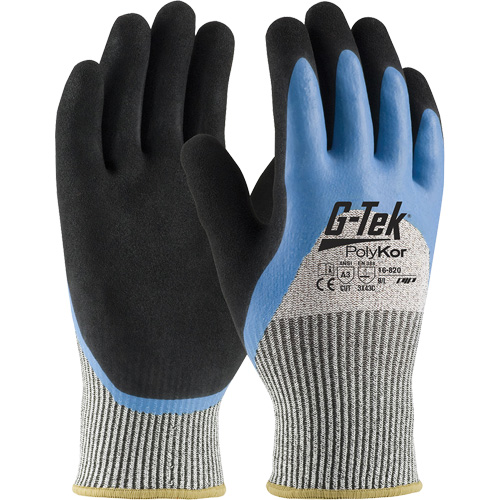G-Tek&reg; PolyKor&reg; Insulated Cut-Resistant Glove, Size Small, 13 Gauge, Rubber Latex Coated, Engineered Yarn Shell, ANSI/ISEA 105 Level 3 Distribution Jean Lapalme