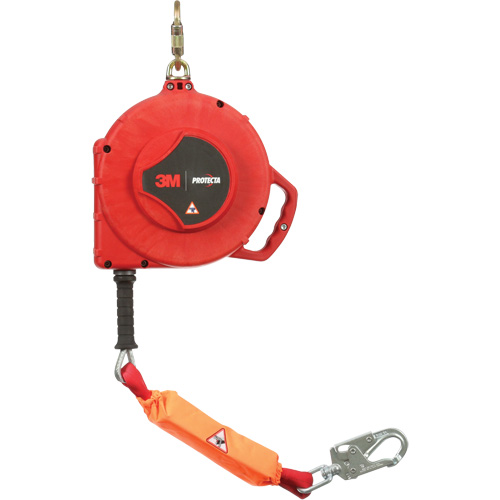 Cordage de s&eacute;curit&eacute; autor&eacute;tractable Rebel, 50', Acier galvanis&eacute;, Pivotant Distribution Jean Lapalme