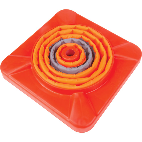 C&ocirc;ne de signalisation repliable, 18" h, Orange Distribution Jean Lapalme
