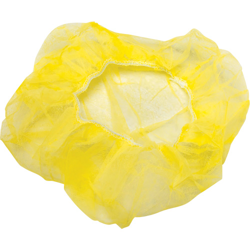 Bonnets bouffants, Polypropyl&egrave;ne, 24", Jaune Distribution Jean Lapalme