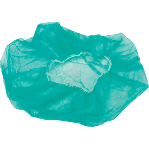 Bonnets bouffants, Polypropyl&egrave;ne, 24", Vert Distribution Jean Lapalme
