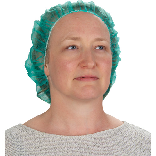 Bonnets bouffants, Polypropyl&egrave;ne, 24", Vert Distribution Jean Lapalme