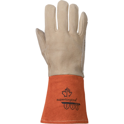 Gants de soudage TIG, Cuir fleur de daim, Taille Moyen Distribution Jean Lapalme