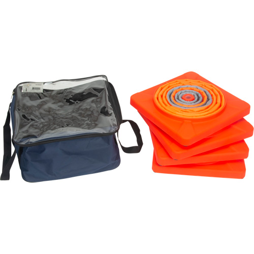 C&ocirc;ne de signalisation repliable, 28" h, Orange Distribution Jean Lapalme