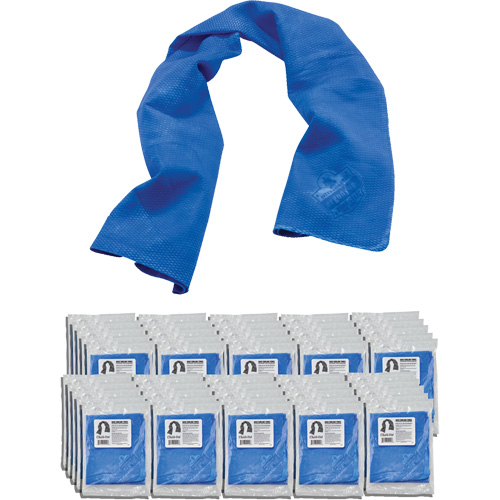 Serviette de refroidissement par &eacute;vaporation Chill-Its 6602, Bleu Distribution Jean Lapalme