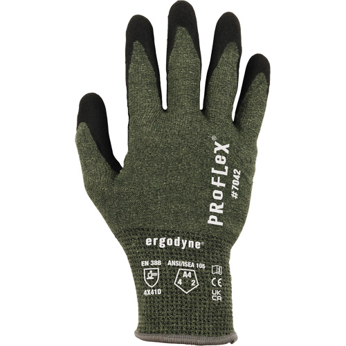 Gants r&eacute;sistant &agrave; la coupe Proflex 7042, Petit, Calibre 18, Rev&ecirc;tement Nitrile, ASTM ANSI niveau A4/EN 388 niveau D Distribution Jean Lapalme