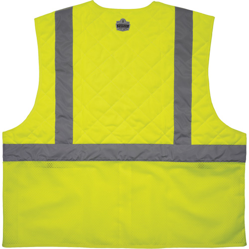 Chill-Its 6668 Safety Cooling Vest, Small, High Visibility Lime-Yellow Distribution Jean Lapalme
