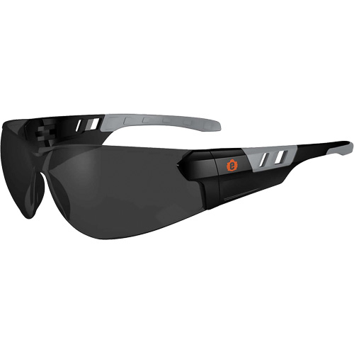 Lunettes de s&eacute;curit&eacute; sans monture Skullerz SAGA, Lentille Fum&eacute;e, Antibu&eacute;e/Anti-&eacute;gratignures, ANSI Z87+/R&eacute;pond ou surpasse la norme CSA Z94.3 Distribution Jean Lapalme