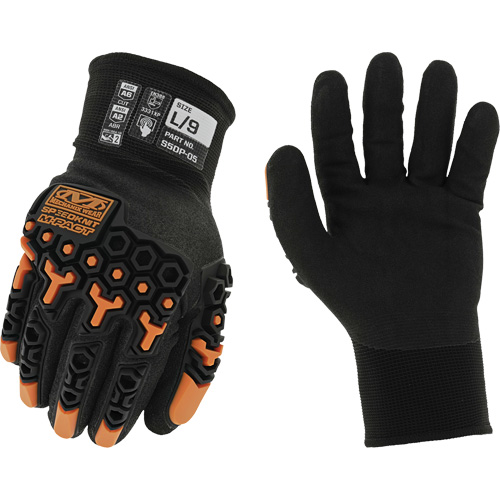Speedknit M-Pact&reg; Thermal Gloves, 7, Nitrile Palm, Knit Wrist Cuff Distribution Jean Lapalme