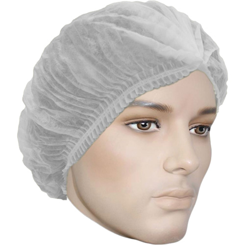 Bonnet bouffant pliss&eacute; Cova-Cap, Polypropyl&egrave;ne, 21", Blanc Distribution Jean Lapalme