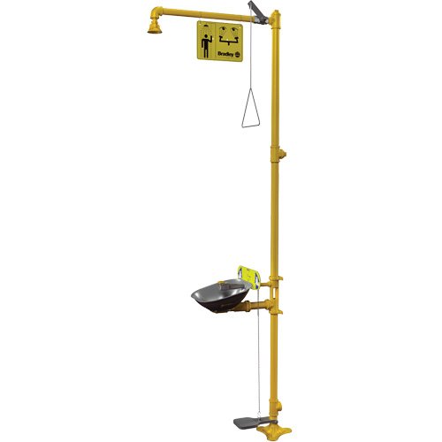 Poste de douche oculaire & douche de s&eacute;curit&eacute; Halo Distribution Jean Lapalme