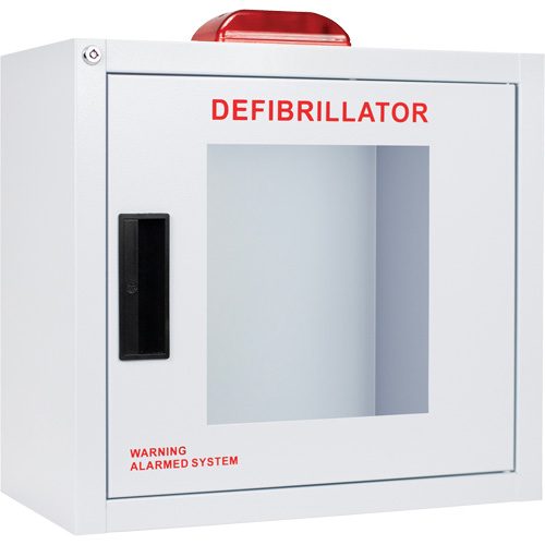 Grande armoire standard pour DEA avec alarme & stroboscope, Zoll AED Plus/Zoll AED 3/Cardio-Science/Physio-Control Pour, Non m&eacute;dical Distribution Jean Lapalme