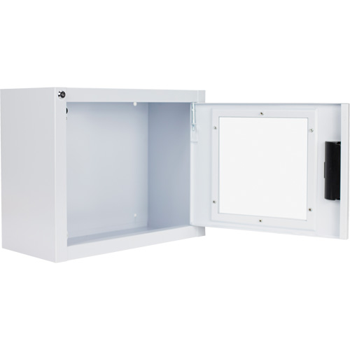 Armoire compacte standard pour DEA avec alarme, Philips/Defibtech/Heartsine Pour, Non m&eacute;dical Distribution Jean Lapalme