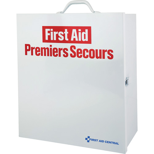Armoire pour premiers soins SmartCompliance, R&eacute;pond &agrave; la norme CSA Z1220-17 type 2 environnements &agrave; faible risque, Petit (2-25 travailleurs) Distribution Jean Lapalme