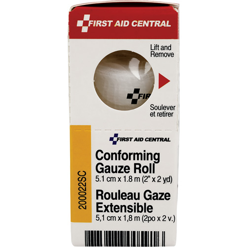 Recharge de bandage en gaze &eacute;tirable et conforme SmartCompliance, Rouleau, 6' lo x 2" la, St&eacute;rile, Dispositif m&eacute;dical Classe 1 Distribution Jean Lapalme
