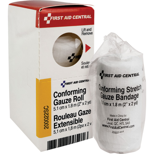 Recharge de bandage en gaze &eacute;tirable et conforme SmartCompliance, Rouleau, 6' lo x 2" la, St&eacute;rile, Dispositif m&eacute;dical Classe 1 Distribution Jean Lapalme