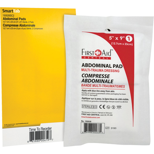 Recharge tampons pour trauma abdominal SmartCompliance Distribution Jean Lapalme