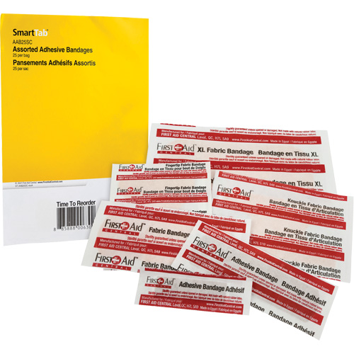 Recharge de bandages adh&eacute;sifs SmartCompliance, Assorti, Tissu/Plastique, Non st&eacute;rile Distribution Jean Lapalme