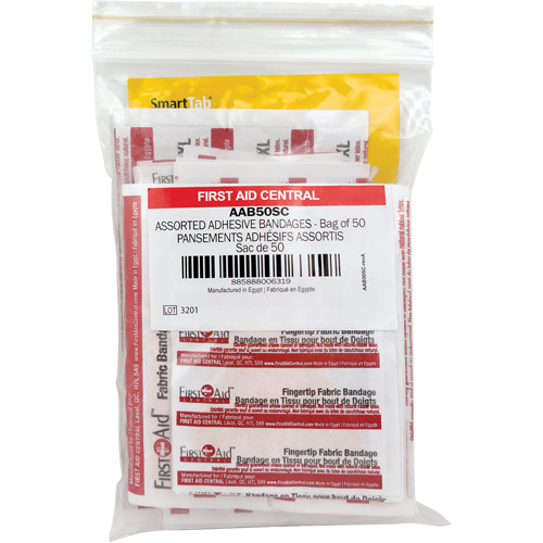 SmartCompliance&reg; Refill Adhesive Bandages, Assorted, Fabric/Plastic, Non-Sterile Distribution Jean Lapalme
