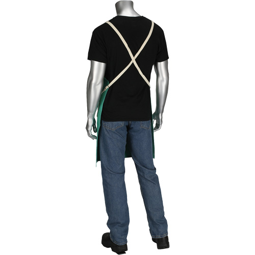 Tablier en satinette 100 % coton trait&eacute; FR Ironcat Dynamic, Salopette, Vert Distribution Jean Lapalme